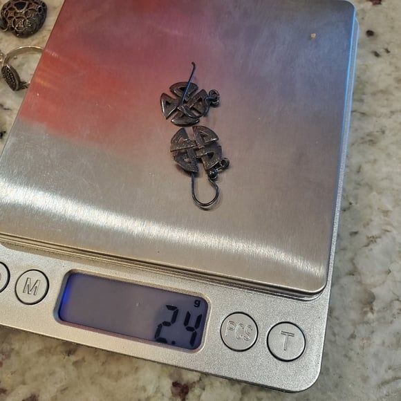 Sterling Silver Celtic Knot Earrings - Picture 4 of 4